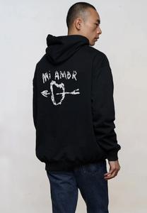 Толстовка с капюшоном MI AMOR EMBROIDERY UNISEX Mira Paris, черный