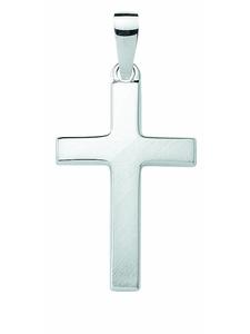 Adeliás Подвеска в виде креста из серебра 925 пробы для женщин и мужчин