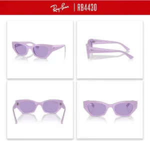 Солнцезащитные очки Ray-Ban RB4430 Zena на биологической основе для мужчин и женщин + комплект с аксессуарами, Lilac/Violet