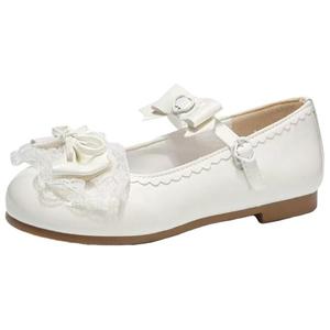 Туфли Мэри Джейн на плоской подошве женские Alxnan, White