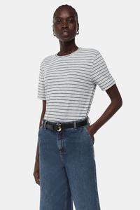 Футболка Emily Ultimate Stripe из 100% хлопка Whistles, серый