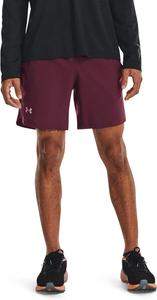 Under Armour Мужские шорты Launch Stretch Woven 2-in-1, (600) Dark Maroon/Dark Maroon/Reflective
