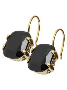 Adeliás Женские серьги из нержавеющей стали черного цвета