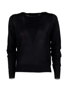 Черная футболка с длинными рукавами Seventy, черный