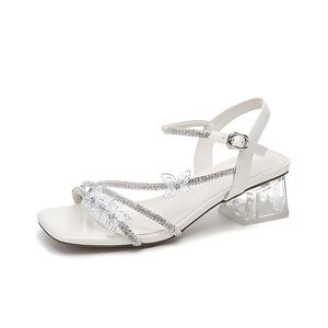 Сандалии с одним ремешком женские SHUMO, Silver