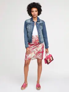 Джинсовая куртка LINEA TESINI by Heine, без капюшона, синий