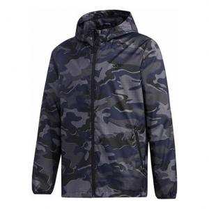 Куртка Men's adidas Mh Wb Camo Sports Stylish Jacket Black, черный