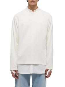 Толстовка свободного кроя Helmut Lang, слоновая кость