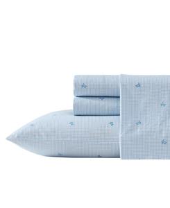 Комплект постельного белья из хлопка плотностью 200 нитей, 4 предмета, размер «полный». Laura Ashley, Turtle Gingham