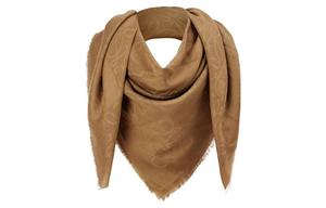 LOEWE Шёлковый шарф женский коричневый, Brown