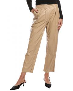 Кожаные брюки IRO Adero, бежевый