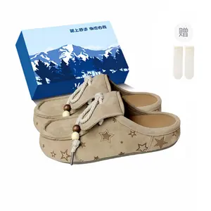 Женские сандалии с закрытым носком без специальной функции Fawn Miri, Beige-Exclusive Shoe Box-Comes With Socks