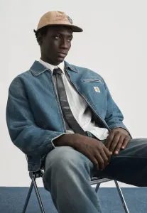 Детройтская куртка, джинсовая куртка Carhartt Wip, Blue Grind Washed