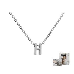 BAIJUAN Титановое стальное колье унисекс серебристого цвета