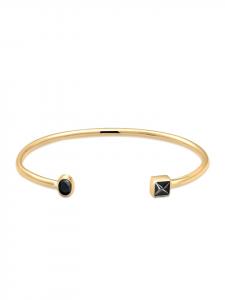 Elli Браслет из серебра 925 пробы с геометрическим узором и золотым покрытием