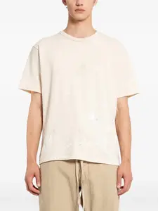 Футболка из хлопка с рисунком в виде брызг краски TAIGA TAKAHASHI, нейтральный