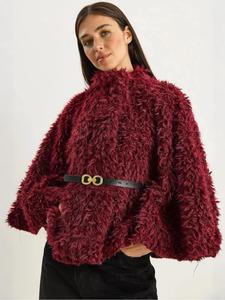 Bianco Lucci Куртка для межсезонья в цвете бургунди