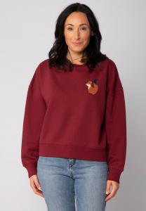 Толстовка watapparel CUTE FOX, Burgundy/Bordeaux