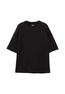 Базовая футболка с коротким рукавом из трикотажа. Pull&Bear, Black