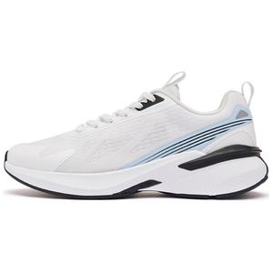 Амортизирующие легкие низкие кроссовки мужские бело-голубые QIAODAN