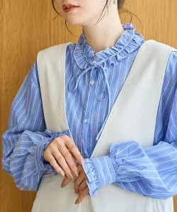 Рубашка с воротником-рюшами (простой уход) Coen, цвет Other 3