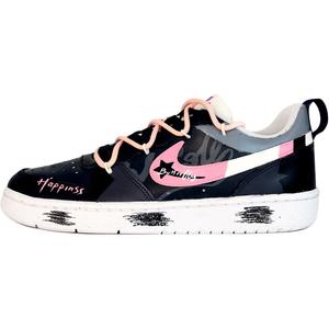 Детские скейтерские кроссовки Court Borough для младших школьников Nike, фиолетовый/розовый/черный