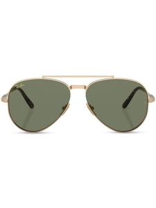 Ray-Ban солнцезащитные очки-пилоты, золотой