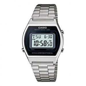 Часы CASIO Quartz Waterproof Analog Mens Silver Digital, цвет silver