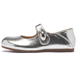 Плоские туфли Mary Jane 2.5см женские AGSDON, серебряный