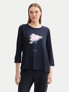 Блузка regular fit 1043110 Tom Tailor, синий