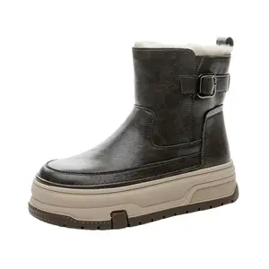 Зимние ботинки женские Help, Coffee 800G Thick Fleece