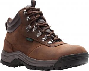 Мужские ботинки Propet Cliff Walker с круглым носком для походов и повседневной носки, низкие - черные