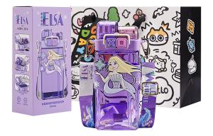 Пластиковые стаканы для воды Disney, Aisha (Cup Brush + Straw Brush + Graffiti Gift Bag)