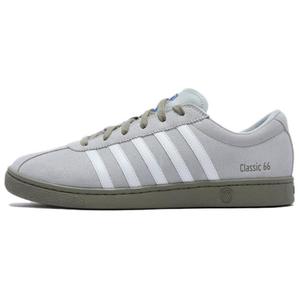 Kswiss classic 66 устойчивые к истиранию дышащие поддерживающие низкие скейтерские кроссовки unisex K·SWISS, Silent серый/Laurel коричневый (Men's)