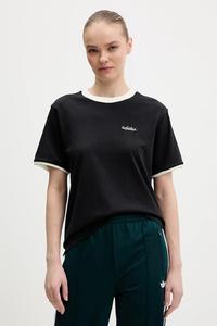 Хлопковая футболка Adidas, черный
