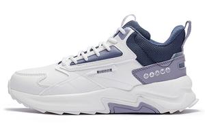 Кроссовки женские Lifestyle, средняя высота, цвет белый/фиолетовый 361°