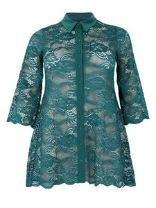 Блуза YOEK, Dark green