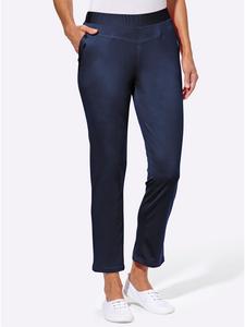 Брюки 7/8 темно-синего цвета с темно-синим горошком WITT WEIDEN