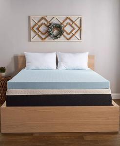 TheraGel 4-дюймовый наматрасник из пены с эффектом памяти, полный Comfort Tech, синий