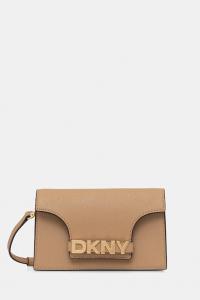 Кожаная сумка Dkny, бежевый