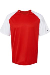 Футболка с надписью «Badger Breakout», красный/белый