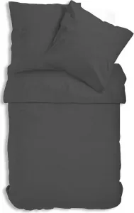 Постельное белье Uni Renforce 135x200 см или 155x220 см хлопок на молнии, цвет: антрацит, размер: 4 шт. 155x220 см One-Home