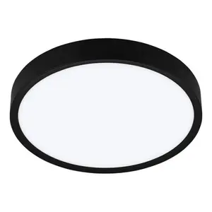 Потолочный светильник MUSURITA LED-модуль 1 шт. Теплый белый, для гостиной, сталь, пластик, Ø 44 см Eglo, черный