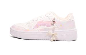 Женские скейтерские кеды low top Wear resistant And Lightweight Pink LINING, белый
