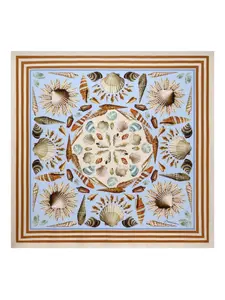 Шелковый платок с принтом DOLCE & GABBANA, синий