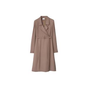 Женское серое платье с длинными рукавами Burberry, серый