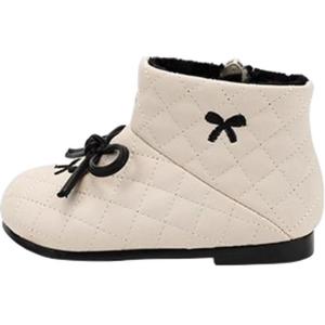 Нескользящие термоботинки с высоким берцем и противоударным эффектом для младенцев и малышей QINUOSHU, бежевый