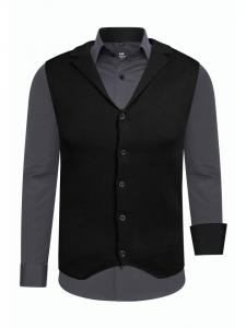 Rusty Neal Комплект из двух предметов: рубашка и жилет, антрацитового цвета