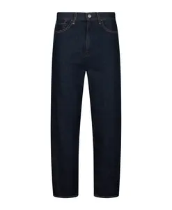 Укороченные джинсы с высокой посадкой Liu Jo, синий