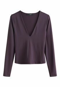 Топ Next V-NECK LONG SLEEVE , Plum Purple/Purple